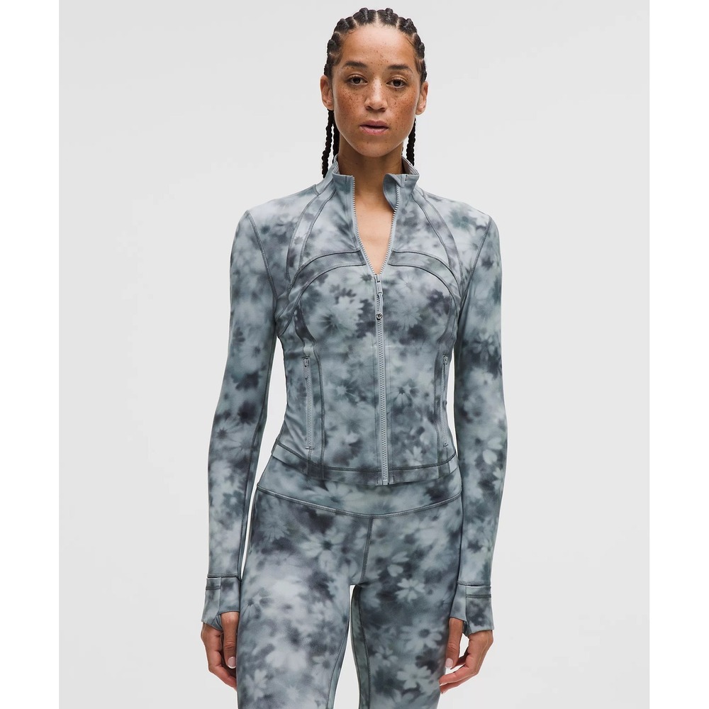 Lululemon-Define Cropped Jacket  Nulu-Meadow Haze Grey Multi